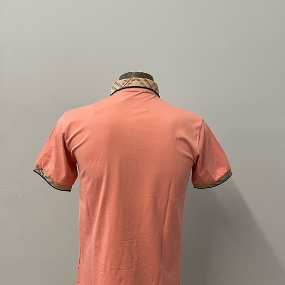 Pazo shirt polo 1/4 button front salmon modern fit - Picture 3 of 3